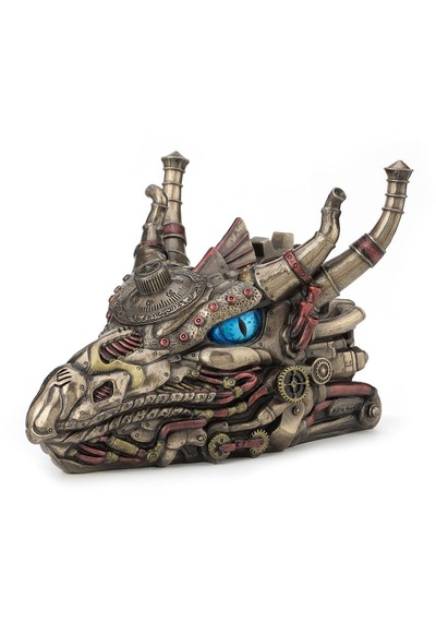 Veronese Steam Punk Ejderha Kafası Figür 19x24cm