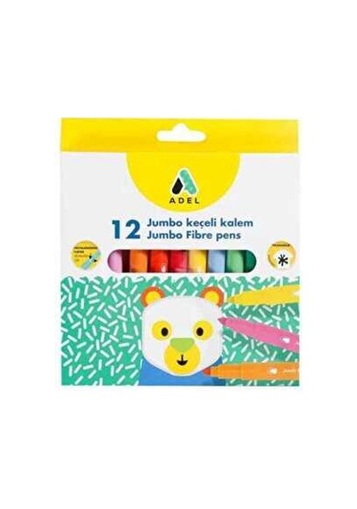 Keçeli Kalem Jumbo 12 Li Sarı