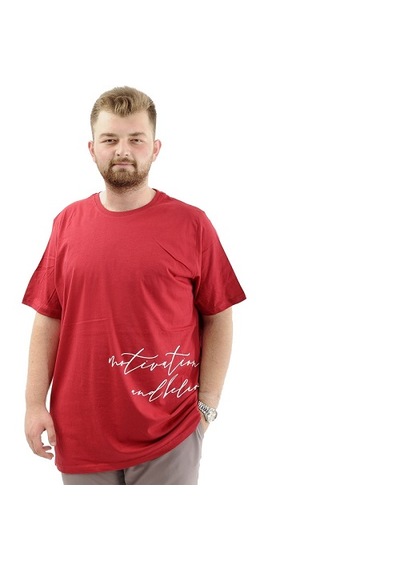 Superxl Battal Beden Erkek Pamuklu T-shirt Yumuşak Dokulu Baskılı Belıef