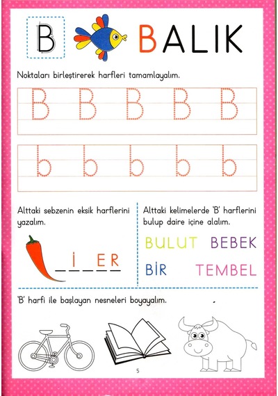 Ema Süper Etkinlikler Harfler Okul Öncesi Zeka Etkinlikleri
