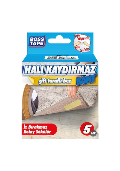 Boss Tape Kaydırmaz Halı Yapıştırma Bandı 50 MM x 5 M