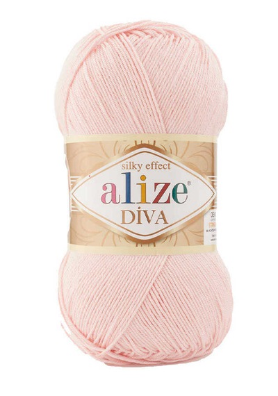 Alize Diva 5 Adet 161 Pudra Rengi El Örgü İpliği