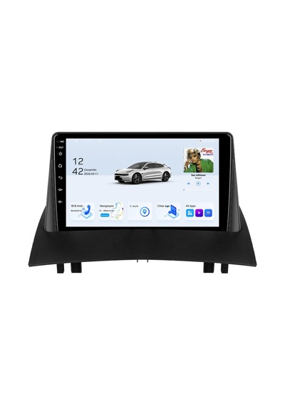 Renault Megane 2003-2009 Android Multimedya Carplay Android Auto Navigasyon Kameralı 8gb Ram 64gb 9"