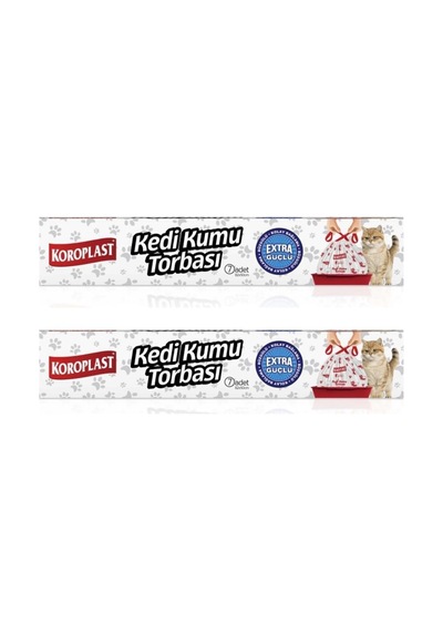 Kedi Kumu Torbası Çöp Poşeti Temizlik Evcil Hayvan Hijyen 2 Adet