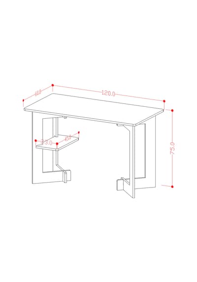 Asra Trend Raflı Modern Çalışma Masası ÇM-02 %100 MDF Bilgisayar Ofis Ders Masası Antrasit Asra Trend Raflı Modern Çalışma Masası ÇM-02 %100 MDF Bilgisayar Ofis Ders Masası Antrasit