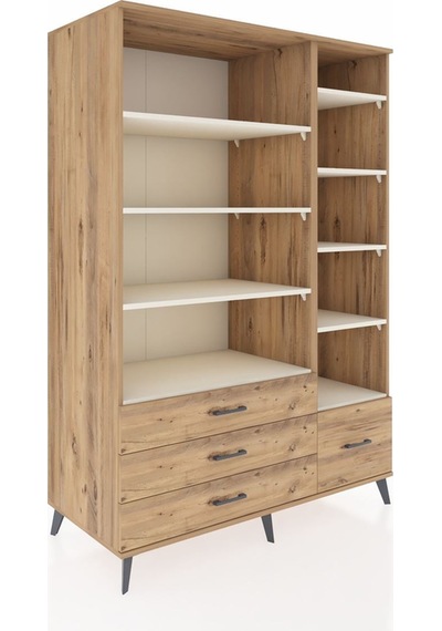 Kronos Dolap 9 Raflı 4 Çekmeceli 132x59x195 Çam-aytaşı/çam Aytası/atlas Çam Kronos Dolap 9 Raflı 4 Çekmeceli 132x59x195 Çam-aytaşı/çam Aytası/atlas Çam