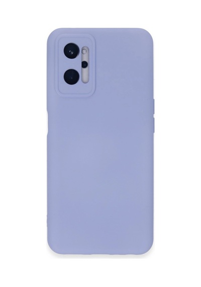 Realme 9i 4g Kılıf Nano İçi Kadife Silikon - Lila Renkli
