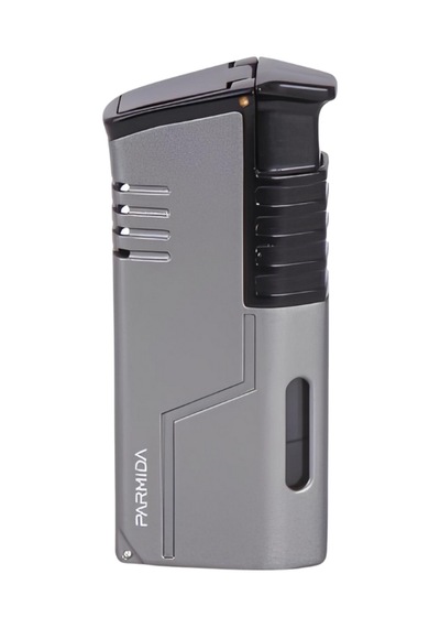 Parmida 3 Torch Pürmüz Gunmetal-siyah Metal Puro Çakmağı - Tr8353