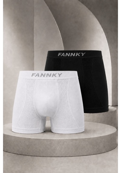 Womanandkids Night Kahverengi Erkek Casual Comfort Günlük 2 Li Boxer