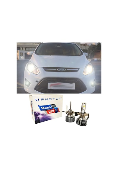 Ford C-max Led Xenon Kısa Far Ampulü H7 Mono Yeni Seri Beyaz 2003-2010