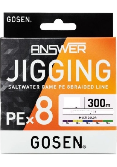 Gosen Jigging Answer Pe 2,5 40lb Jig Ve Tai Rubber İpi 300mt Multicolor - Standart