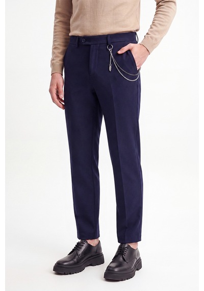 Antioch Erkek Aksesuar Detaylı Slim Fit Pantolon Lacivert
