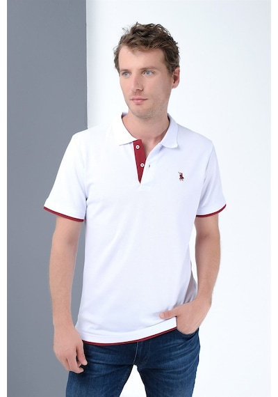 T8562 Dewberry Erkek Tshırt-beyaz