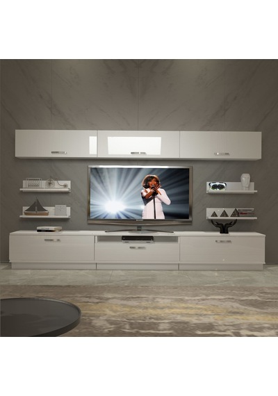 Decoraktiv Trendstyle 8y Slm Tv Ünitesi Tv Sehpası Beyaz