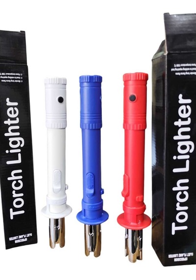 Şarjlı El Feneri Ve Profesyonel Çakmak - Pürmüz - Rüzgarda Sönmeyen Çakmak - Torch Lighter Çok Renkli