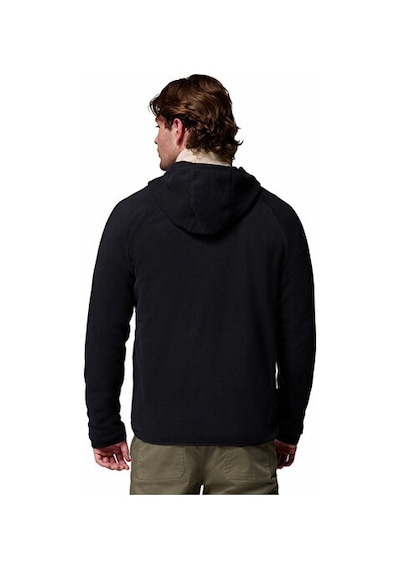 Columbia Fast Trek Overlay Hooded Full Zip Erkek Outdoor Polar Ceket 2135701010 Siyah Siyah