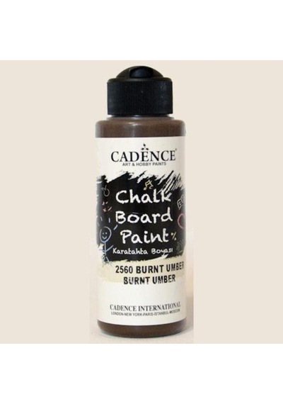 Chalkboard Paint 120ml Kara Tahta Boyası 2560 Burnt Umber Karışık, Çok Renkli
