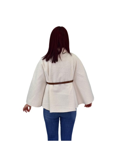 Enisse Kadın Panço Hırka Bgl-st04243 Krem