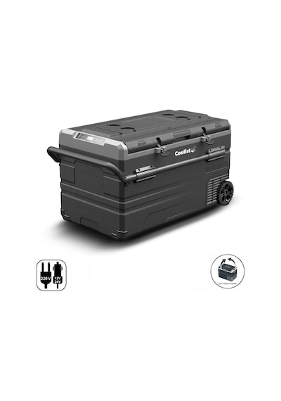 Coolist Clk120w 12/24v 220volt 114 Litre Tek Bölmeli Tekerlekli Outdoor Kompresörlü Oto Buzdolabı/dondurucu