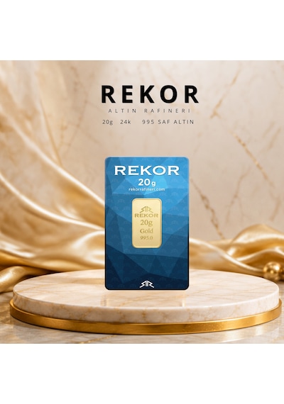 1 Adet 20 Gr 24 Ayar Altın 995 Rekor