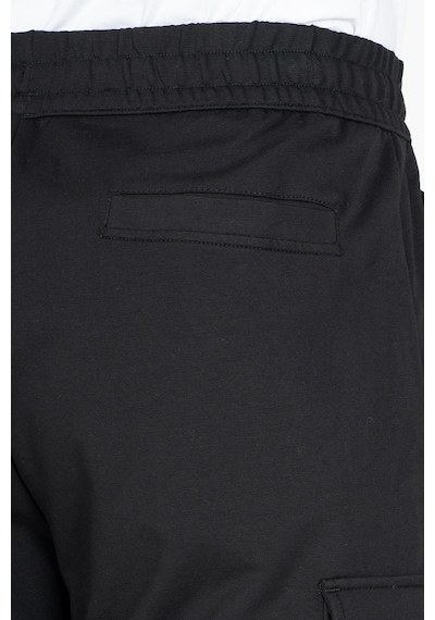 Maraton Sportswear Oversize Erkek Ribana Paça Basic Siyah Eşofman Altı 22396-siyah Siyah