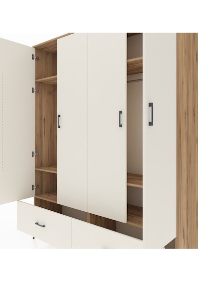 Hyperion Gardrop 6 Raflı 2 Çekmeceli 2 Askılı 176x44x221 Çam-aytaşı Aytaşı Hyperion Gardrop 6 Raflı 2 Çekmeceli 2 Askılı 176x44x221 Çam-aytaşı Aytaşı