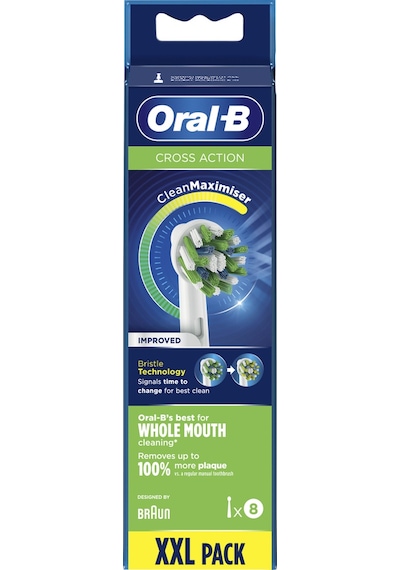 Oral-B Cross Action Clean Maximizer EB20 Diş Fırçası Yedek Başlığı 8'li