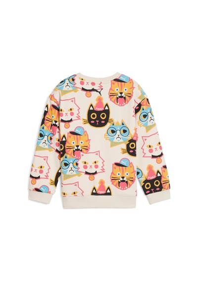Puma Moody Cat Crew Çocuk Bisiklet Yaka Sweatshirt Çok Renkli