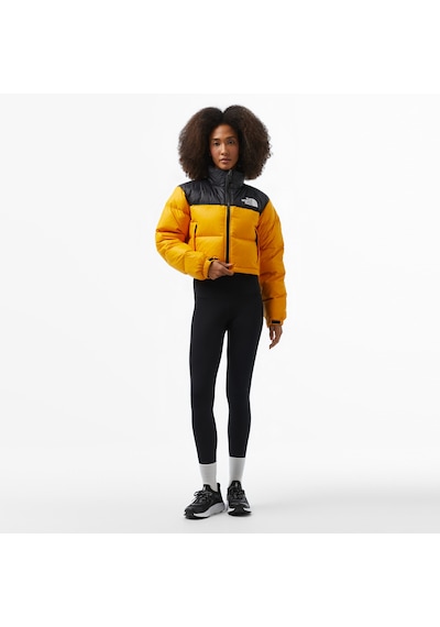 The North Face Nuptse Kadın Kısa Sarı Mont