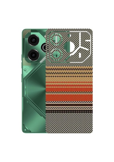 Kapps Tecno Pova 6 Pro İle Uyumlu Rainbow Serisi Premium Arka Kapak Kaplama Kenarlar Yoktur 63160545