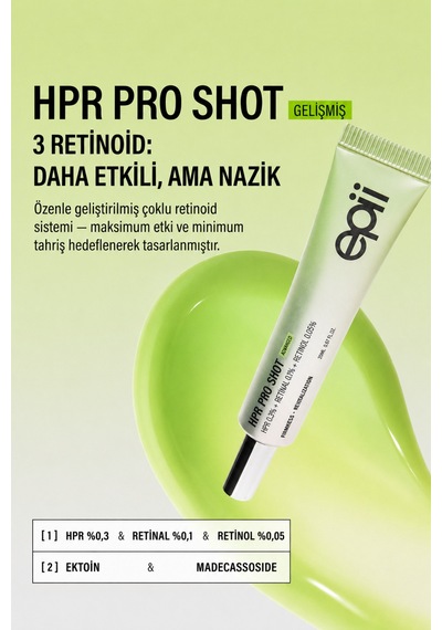 Hpr Pro Shot 20 Ml Hpr %0.3 + Retinal %0.1 + Retinol %0.05 Çoklu Retinoid Serum