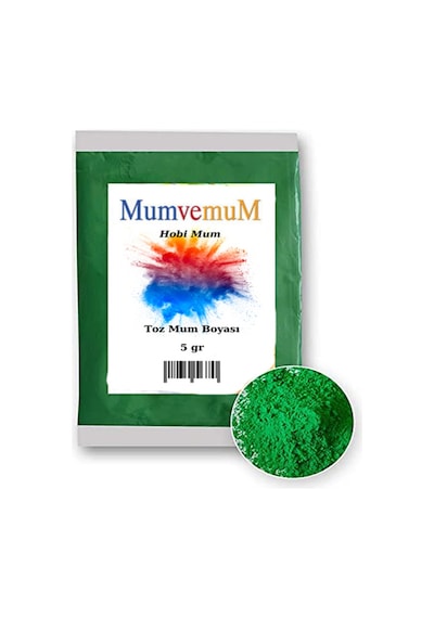 Yeşil Toz Mum Boyası- Yeşil