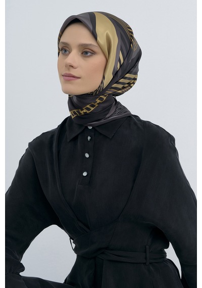 Armine Saf İpek Sura Eşarp-2026 İlkbahar-yaz- 952100d Siyah