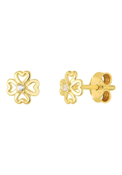 Goldkupe 14 Ayar Kalpli Yonca Altın Küpe 0,77 Gr-4100