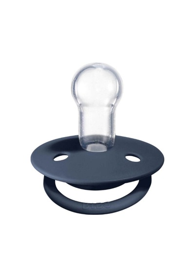 Bibs De Lux Silikon Emzik 0-36 Ay Steel Blue Çok Renkli