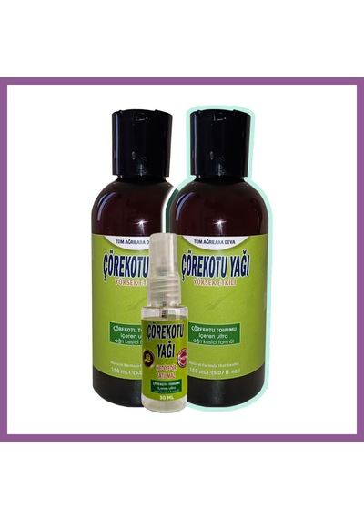 Bezos Çörek Otu Yağı 2 Adet 150 Ml Masaj Yağı + Çörek Otu Yağı Yağı 30 Ml Rengaren