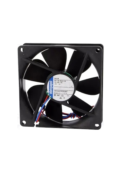 Ebmpapst 3414n Dc Aksiyel Fan 24v 92x92x32mm Bilyalı Yatak Metal Gövde