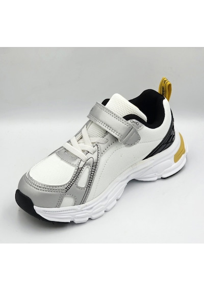 Kappa Kp-4061f Beyaz Gümüş Erkek Çocuk Sneaker Spor Ayakkabı