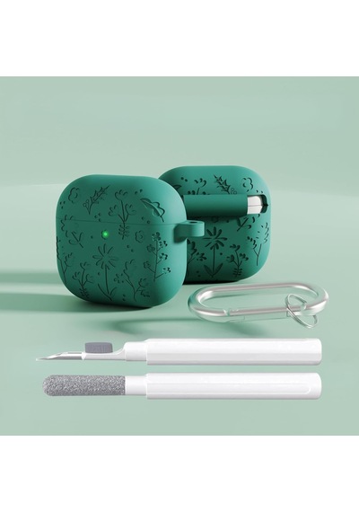 Airpods 4. Nesil Ve Airpods 5. Nesil Uyumlu Çiçek İşlemeli Premium Silikon Kulaklık Kılıfı Ve 3'ü 1 Arada Bluetooth Kulaklık Temizleme Kalemi Seti Orman Yeşili Çok Renkli Airpods 4. Nesil Ve Airpods 5. Nesil Uyumlu Çiçek İşlemeli Premium Silikon Kulaklık Kılıfı Ve 3'ü 1 Arada Bluetooth Kulaklık Temizleme Kalemi Seti Orman Yeşili Çok Renkli