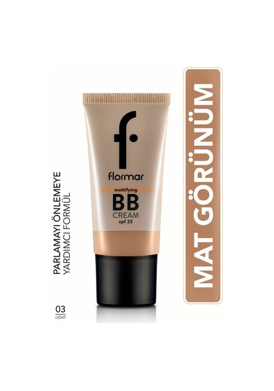 Flormar Yağlı & Karma Ciltlere Parlama Önlemeye YardımcıMat Bitişli Bb Krem