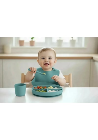 Babyjem Silikon Beslenme Seti Mint