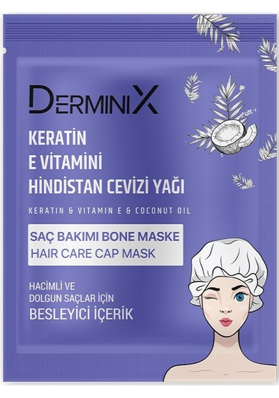 Derminix Hindistan Cevizi Yağı Özlü Keratin & Vitamin E Bone Saç Maskesi