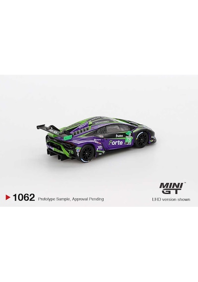 Mini Gt 1062 1/64 Lamborghini Huracán Gt3 Evo2 78 Forte Racing 2024 Imsa Daytona 24 Hrs