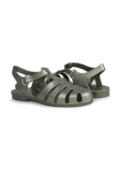36-40 Numara Arası Bıarrıtz Metal Sandalet - Yeşil Yeşil