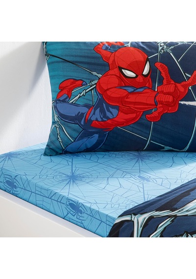 Spiderman Rise Tek Kişilik Pamuk Nevresim Takımı Çok renkli