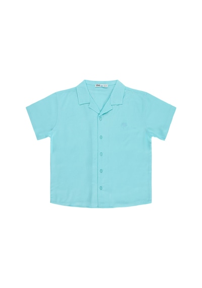 Civil Boys Basic Tatil Yaka 6-9 Yaş Gömlek - Yeşil Mint Yeşili