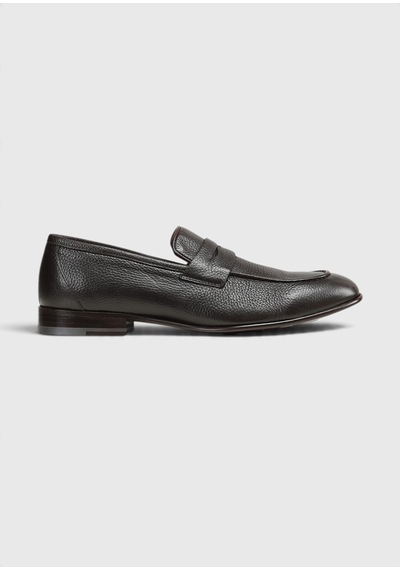 Ramsey Kahverengi Deri Klasik Loafer