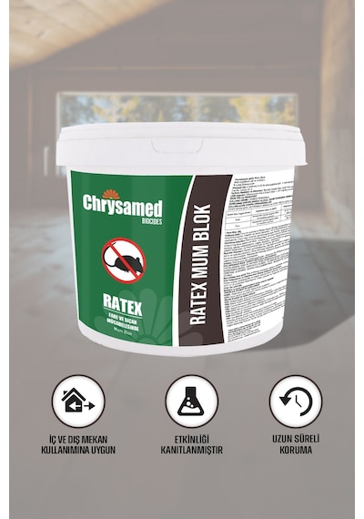 Chrysamed Ratex Mum Blok Fare Zehiri 5 KG