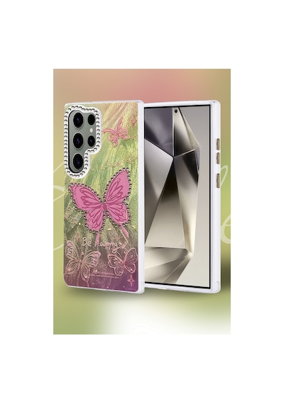 Samsung Galaxy S23 Ultra Uyumlu Kılıf Blade Aynalı Desenli Kapak - Desen 7