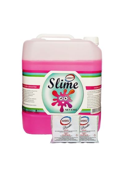 Lansy Zıp Zıp Oyun Jeli Fosforlu Pembe 5 Kg+200 Gr Boraks